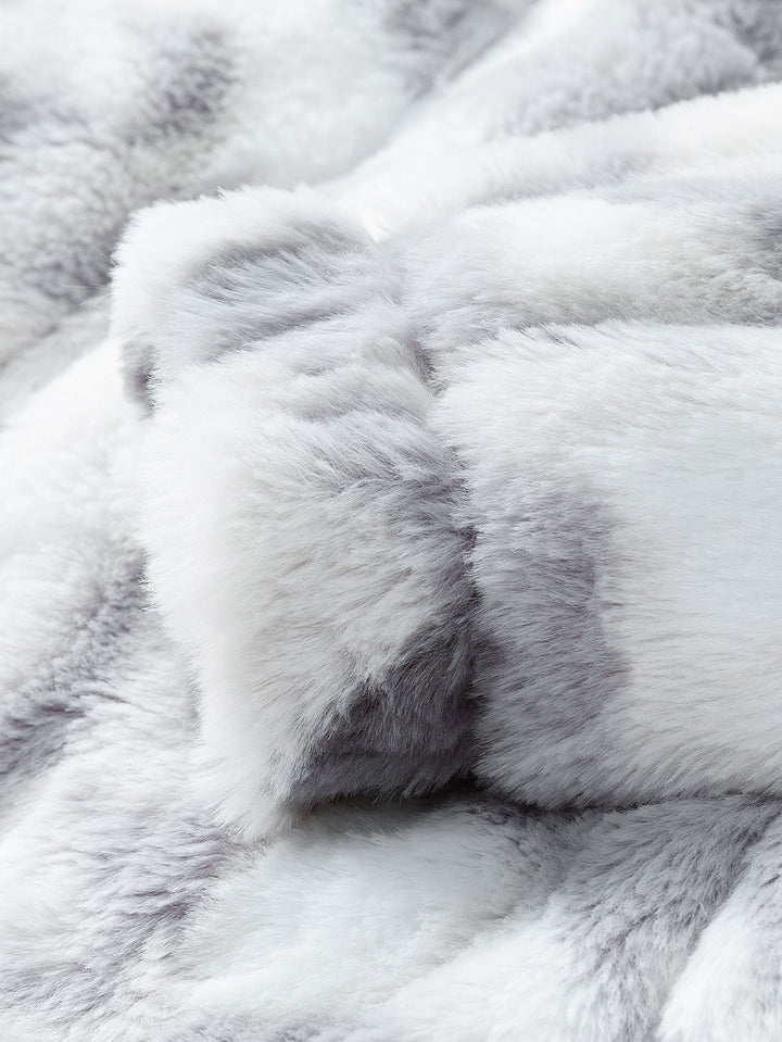 Faux Fur Zip-Up Jacket