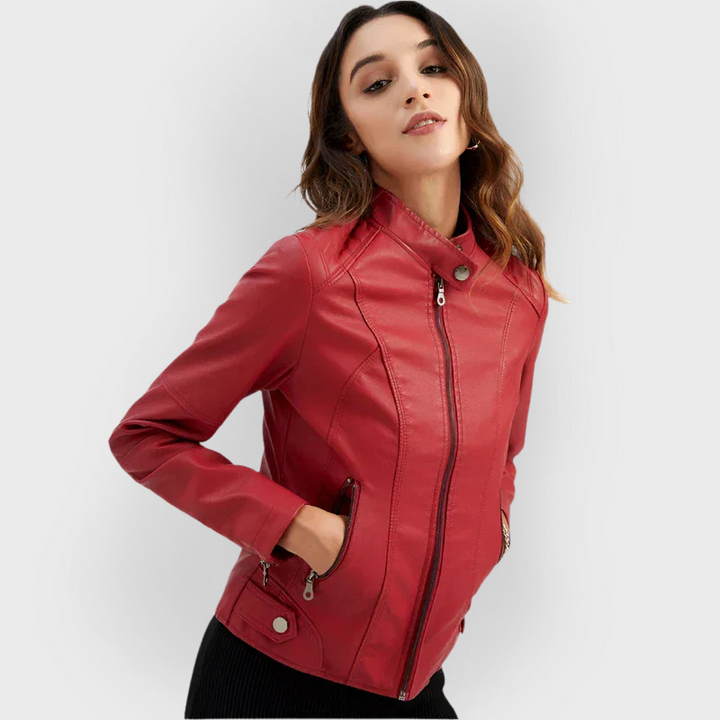 Liora | Sleek Minimalist Leather Jacket