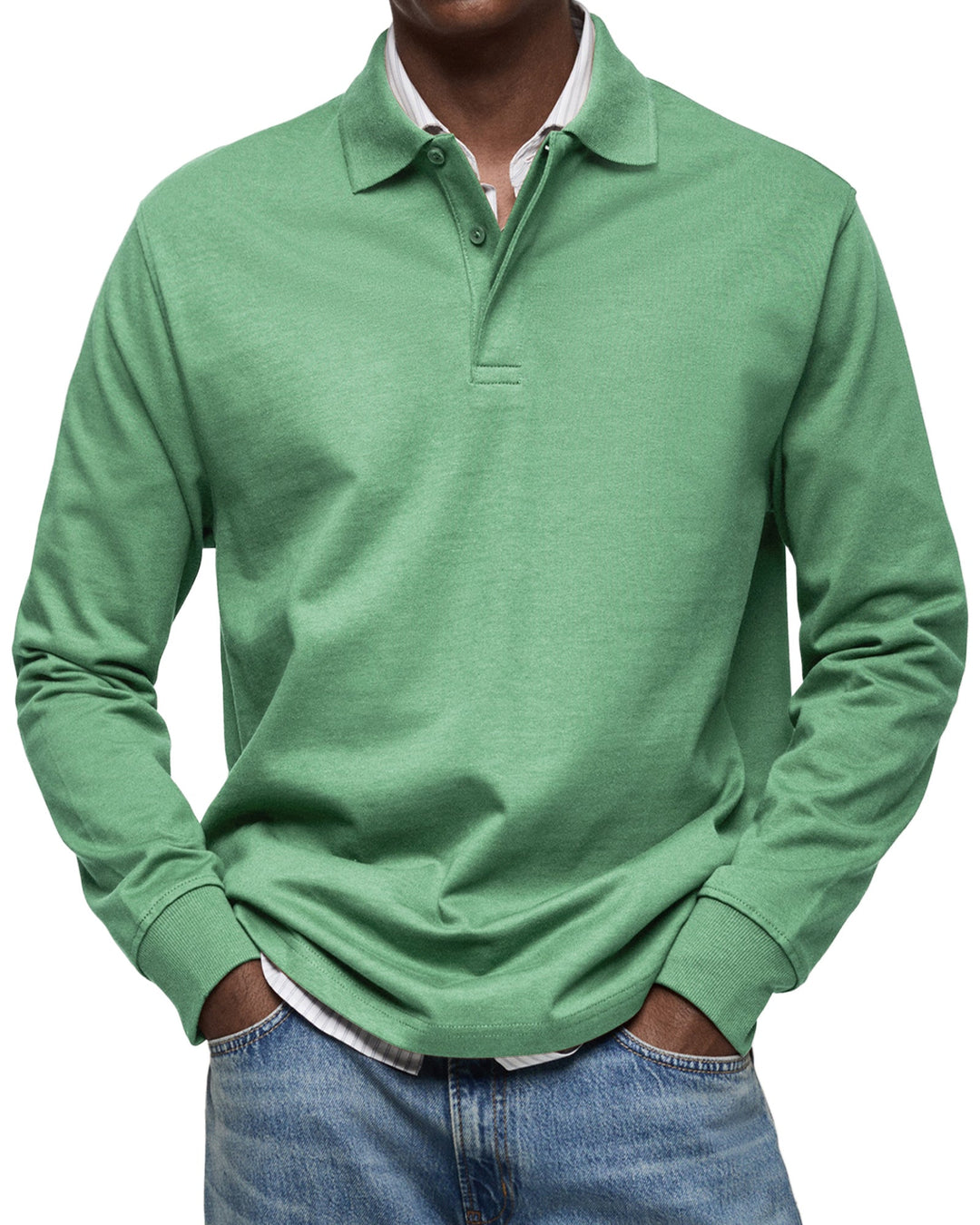 Sebastian | Long-Sleeve Luxury Polo