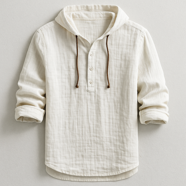 Ragnar | Linen Hooded Shirt