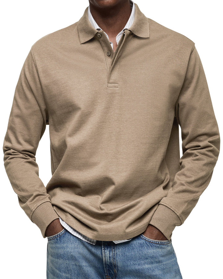 Sebastian | Long-Sleeve Luxury Polo
