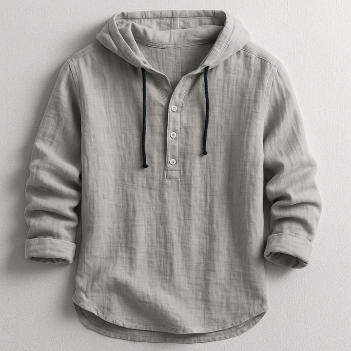 Ragnar | Linen Hooded Shirt