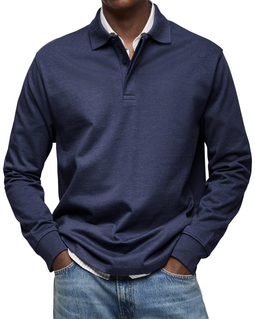 Sebastian | Long-Sleeve Luxury Polo