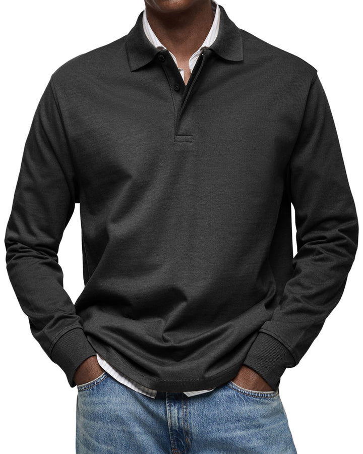 Sebastian | Long-Sleeve Luxury Polo