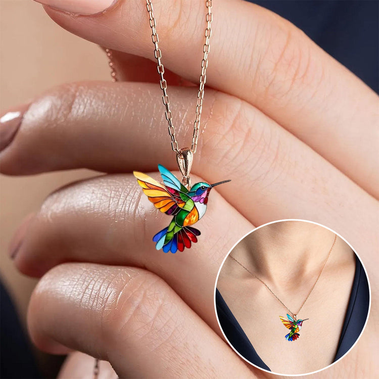 Hummingbird | Elegant Colorful Necklace