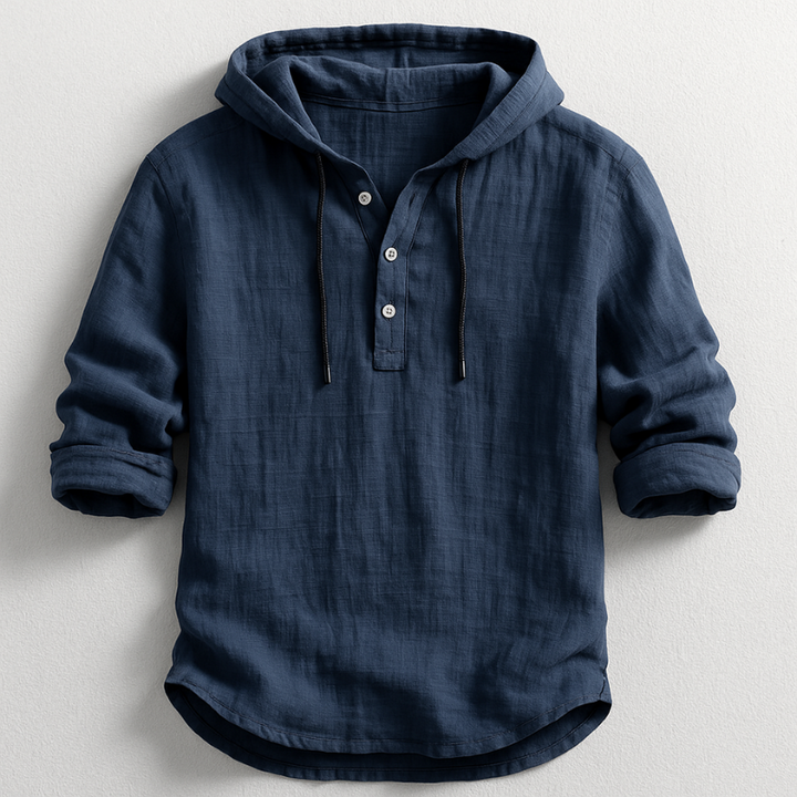 Ragnar | Linen Hooded Shirt