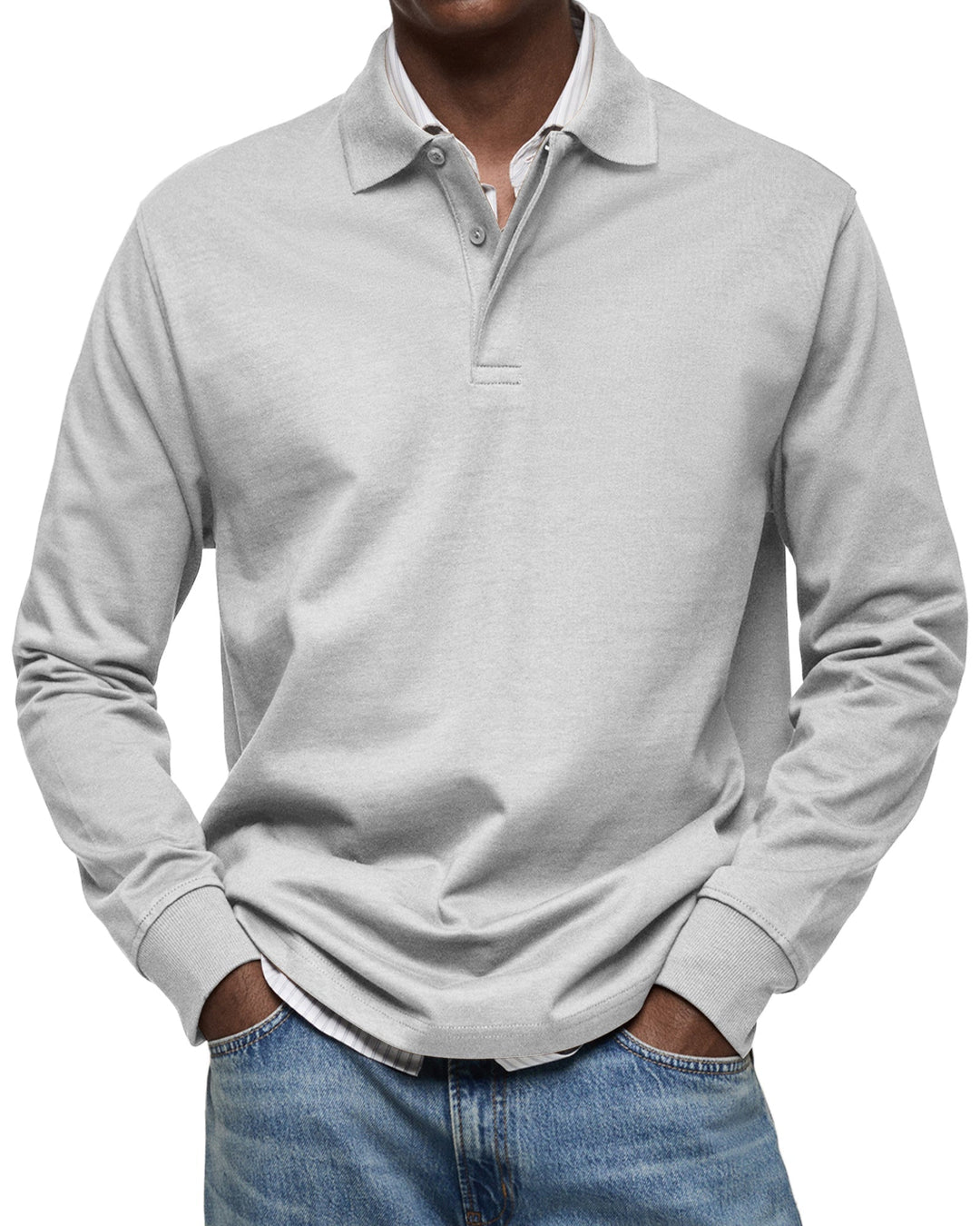 Sebastian | Long-Sleeve Luxury Polo
