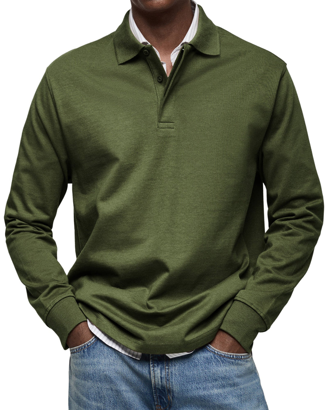 Sebastian | Long-Sleeve Luxury Polo