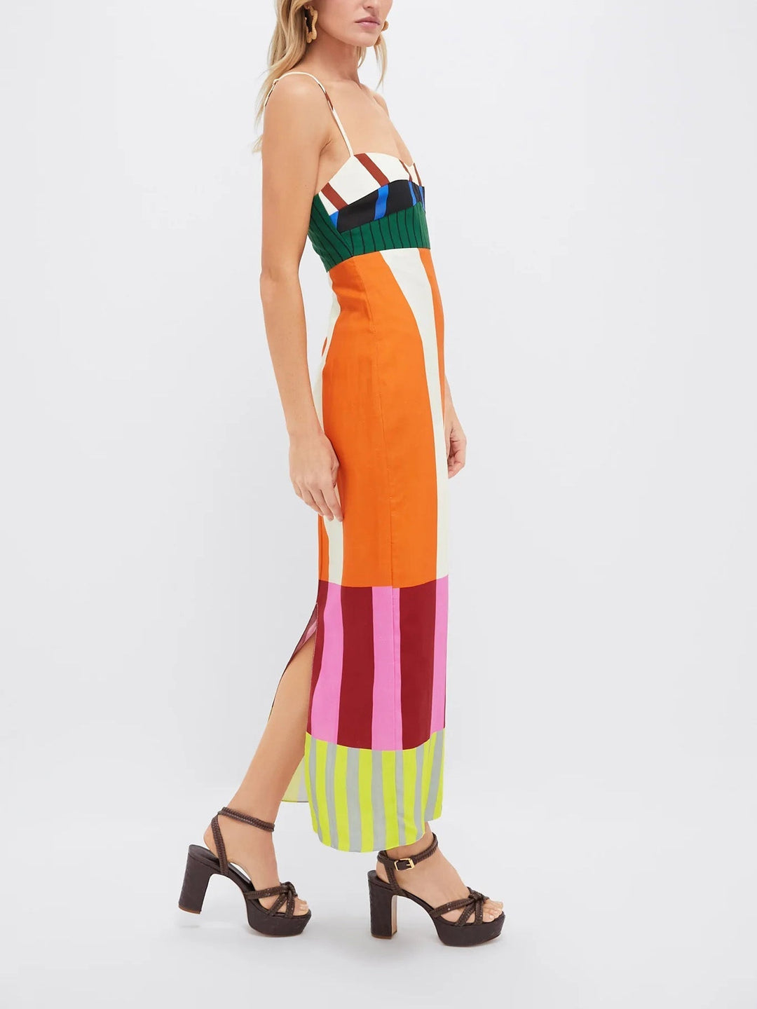 Paloma | Striped Empire-Waist Maxi Dress