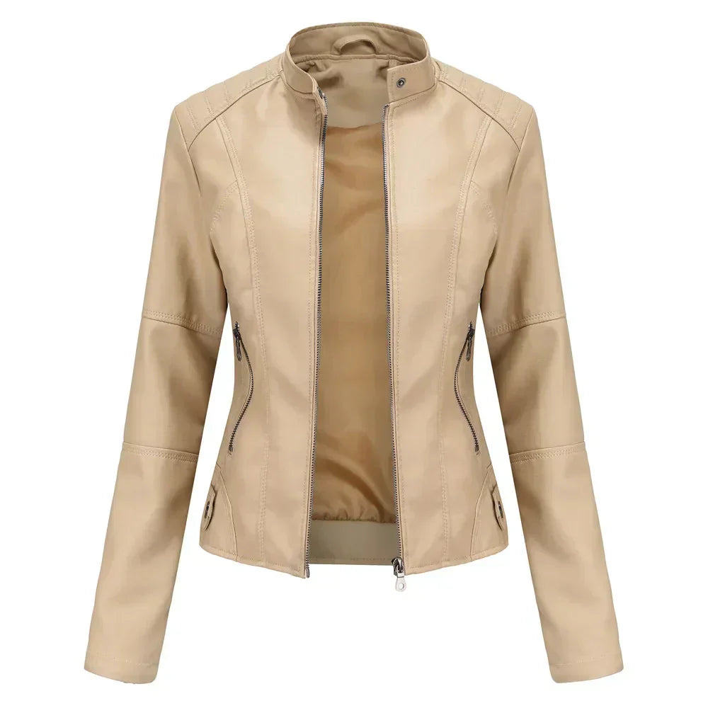 Liora | Sleek Minimalist Leather Jacket