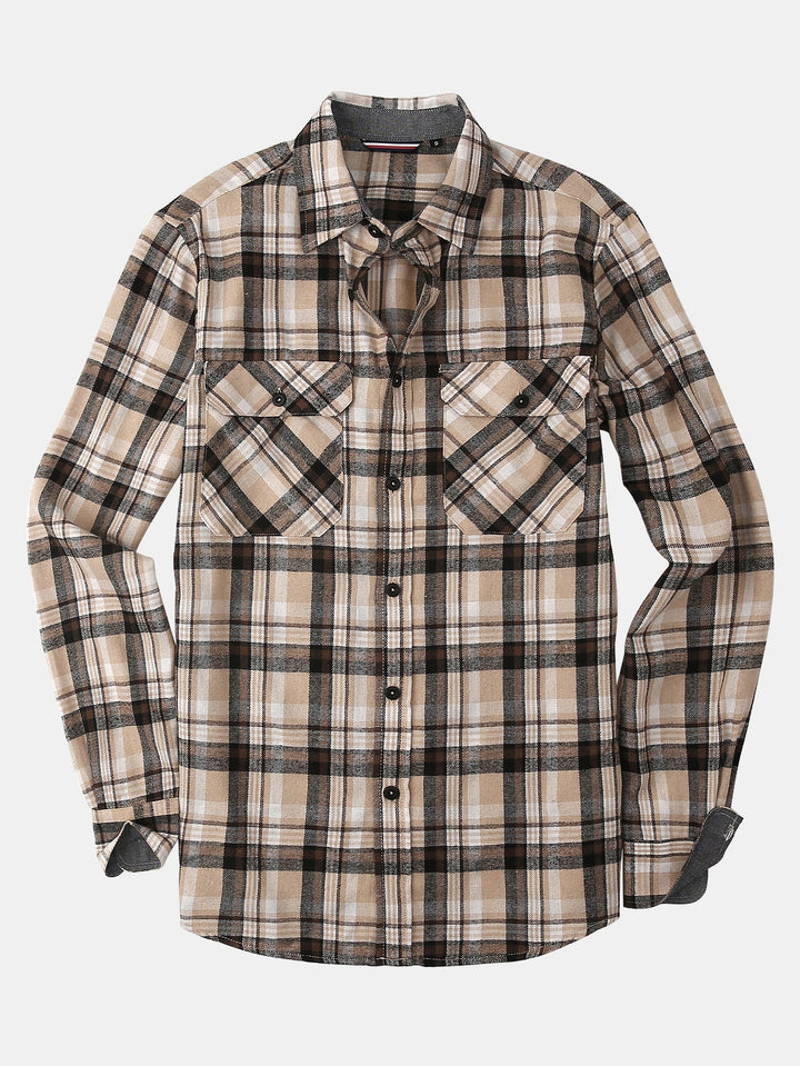 Flannel Plaid Button Up Shirt
