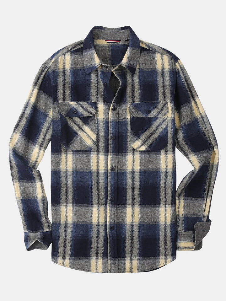 Flannel Plaid Button Up Shirt