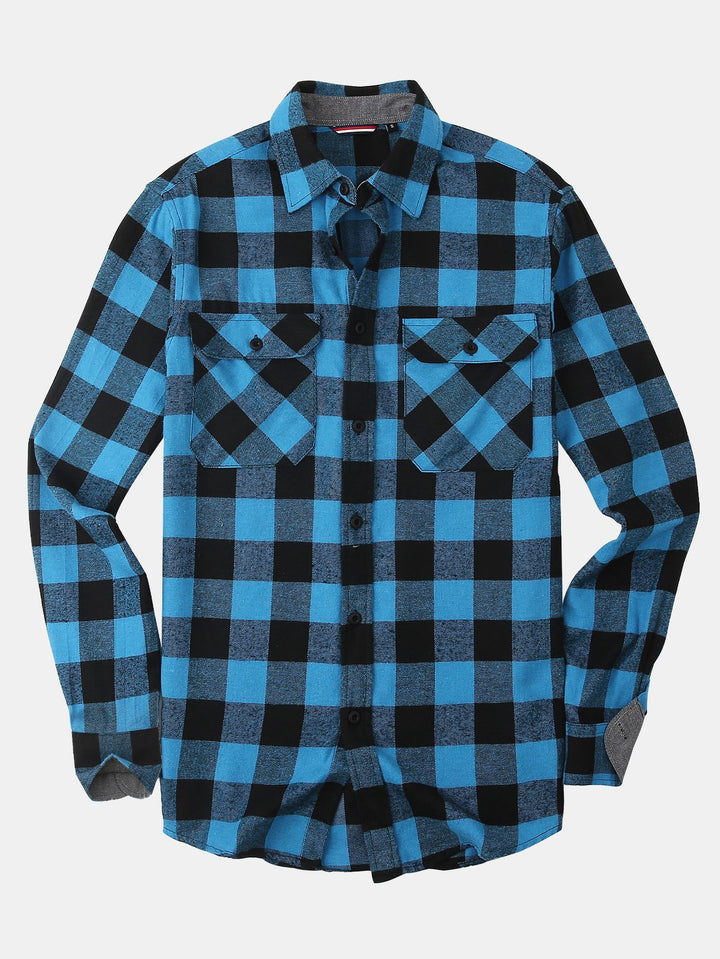 Flannel Plaid Button Up Shirt