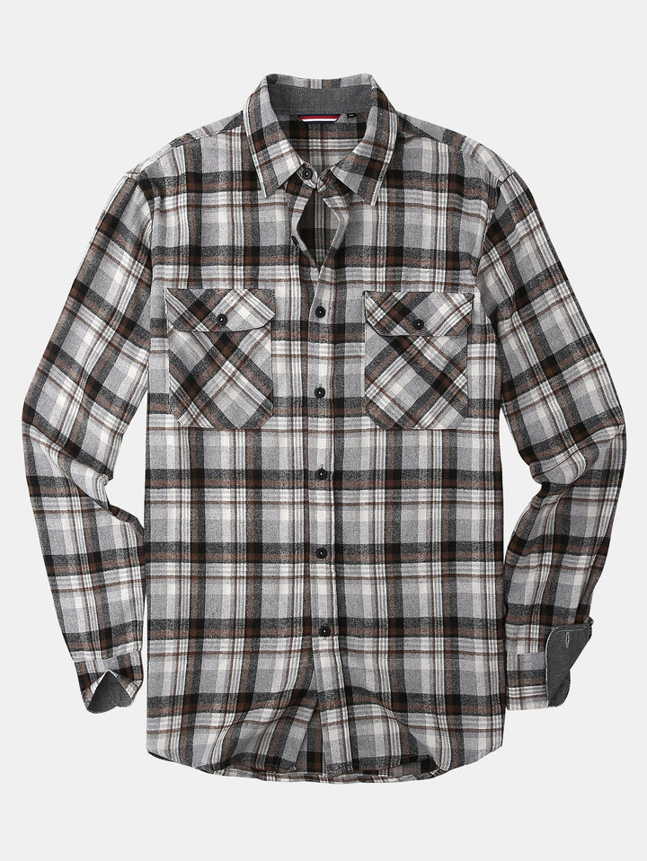 Flannel Plaid Button Up Shirt