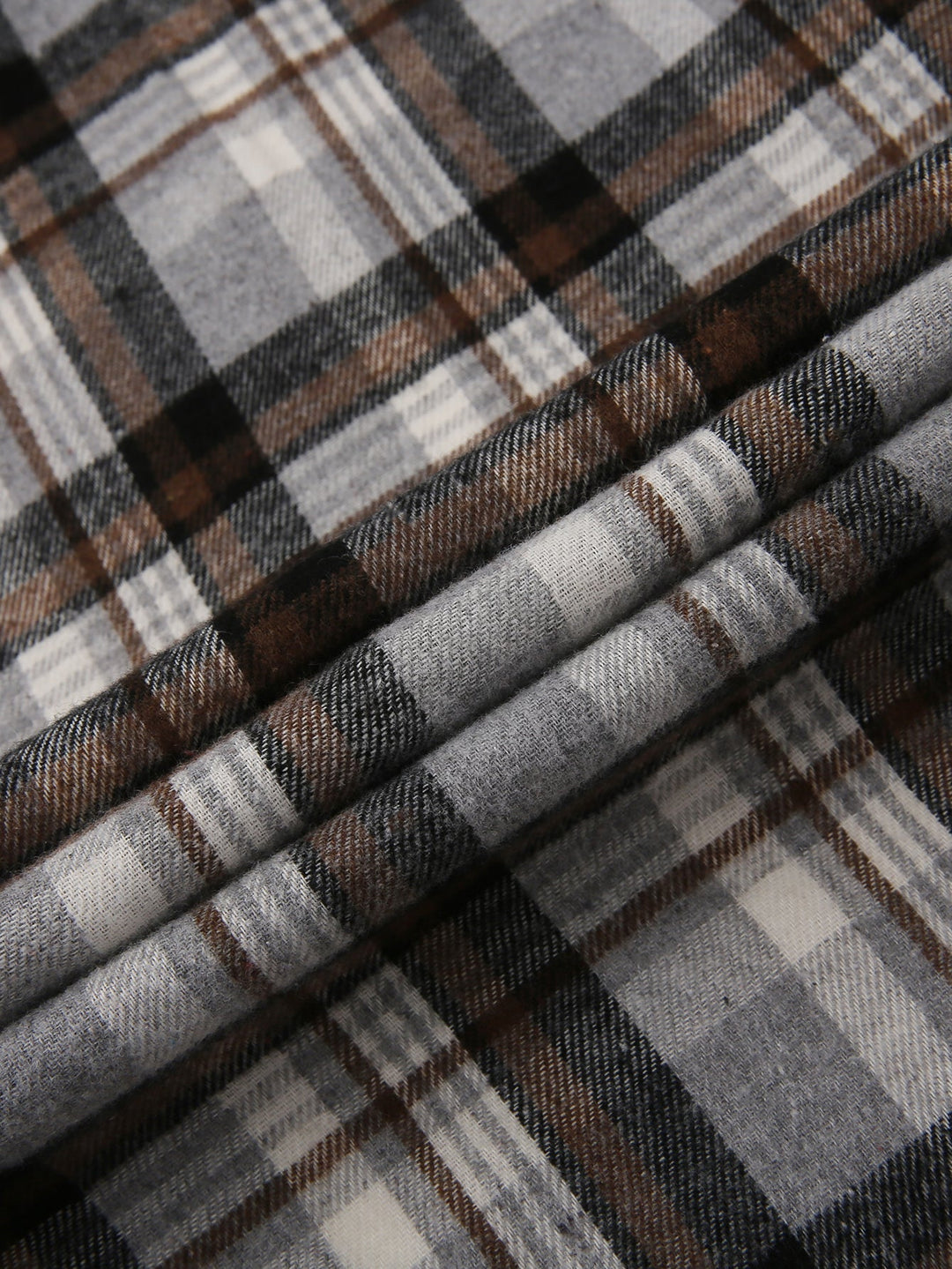 Flannel Plaid Button Up Shirt