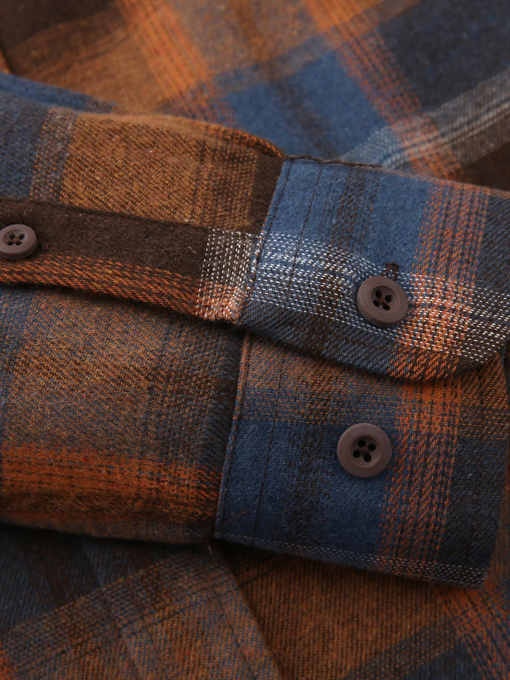 Flannel Plaid Button Up Shirt