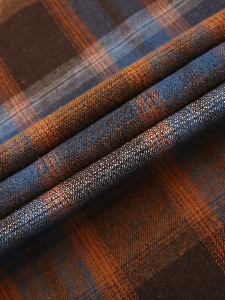 Flannel Plaid Button Up Shirt