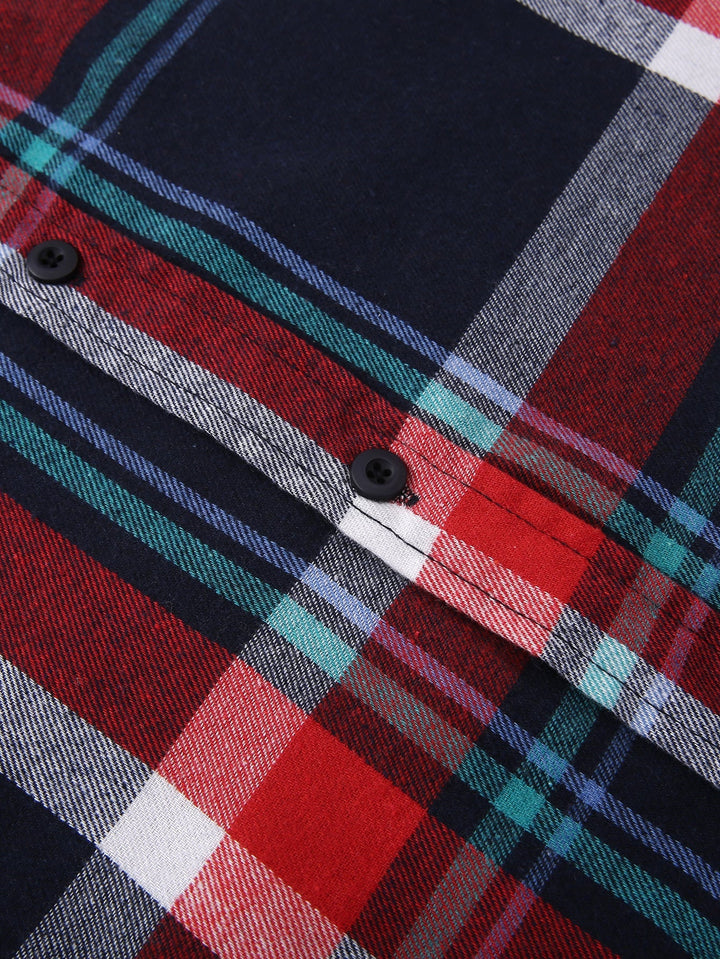 Flannel Plaid Button Up Shirt
