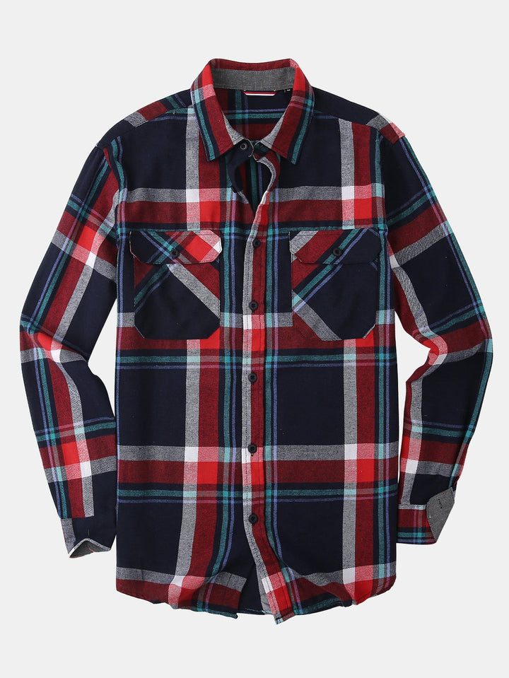 Flannel Plaid Button Up Shirt