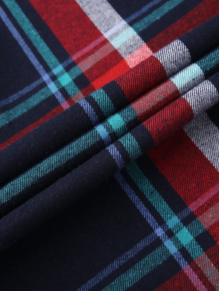 Flannel Plaid Button Up Shirt