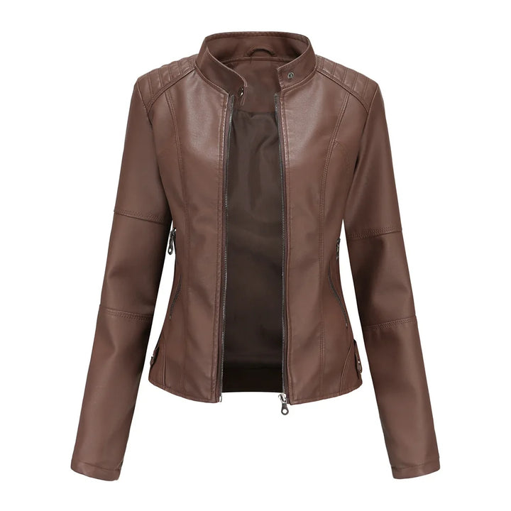 Liora | Sleek Minimalist Leather Jacket