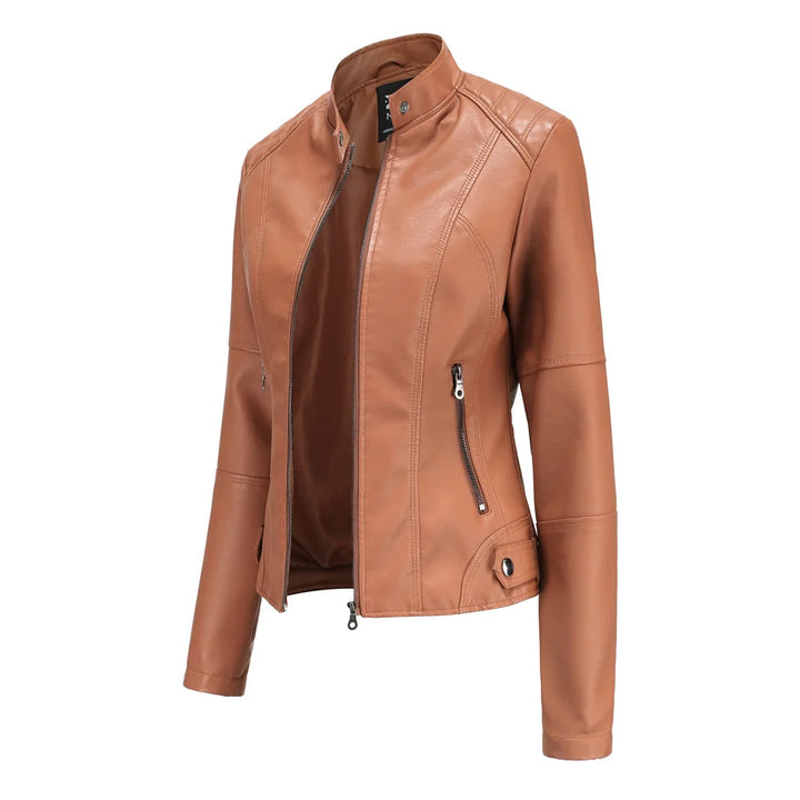 Liora | Sleek Minimalist Leather Jacket