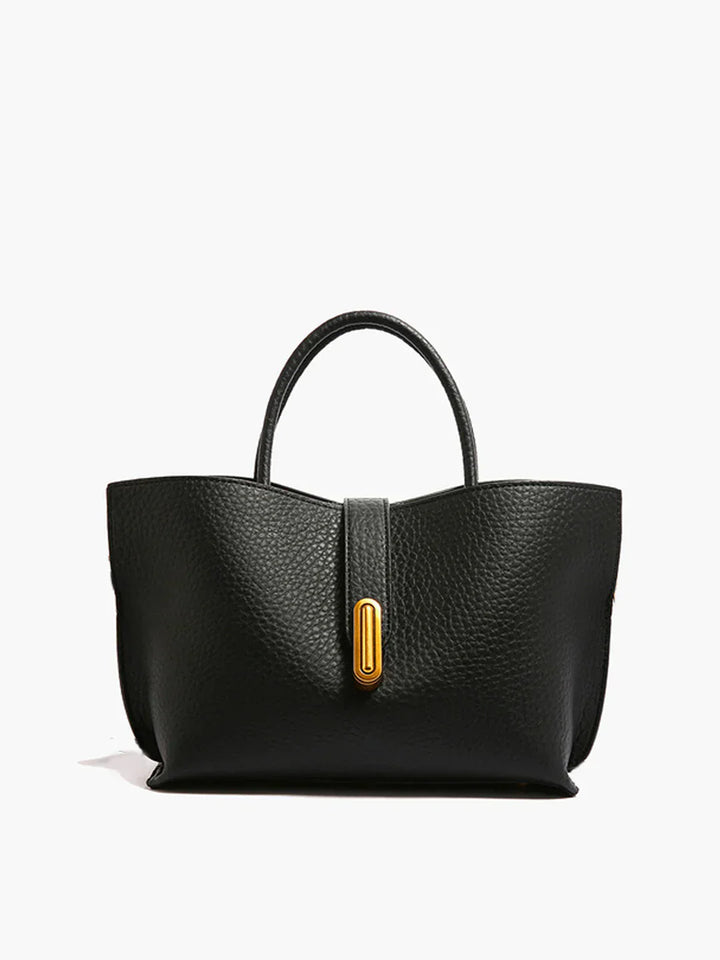 All-match Top Handle Textured Shoulder Bag