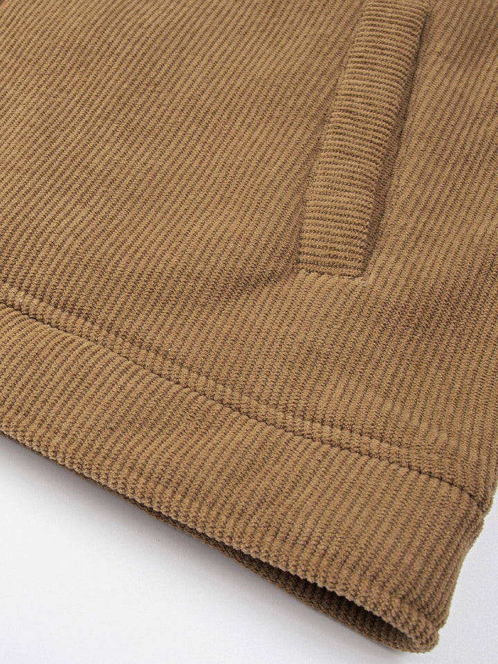 Teddy Lined Zipper Corduroy Jacket