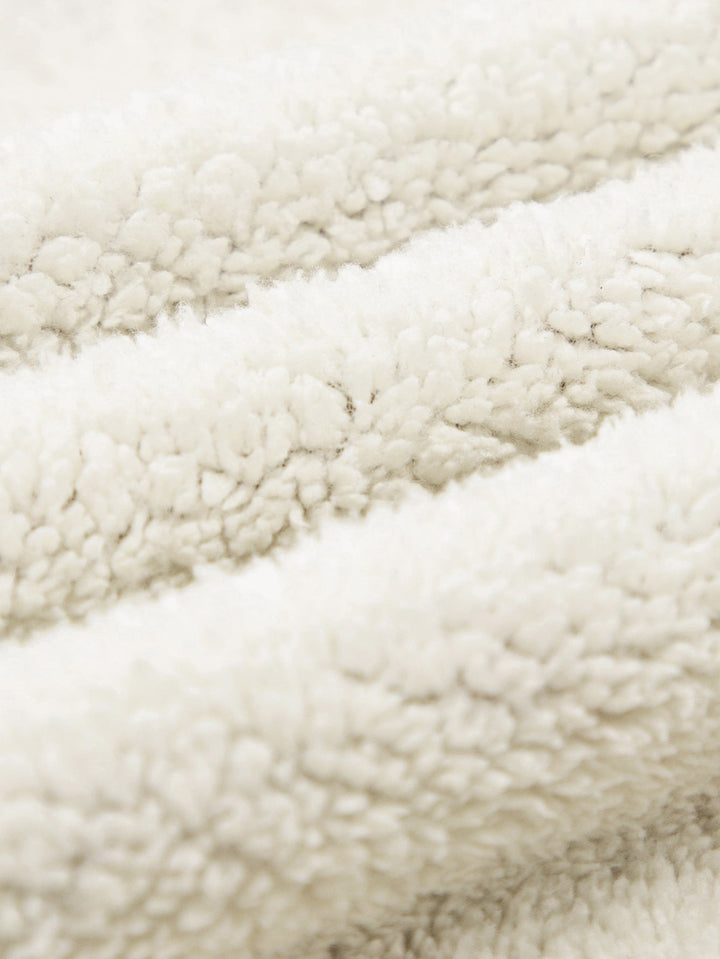 Teddy Lined Zipper Corduroy Jacket