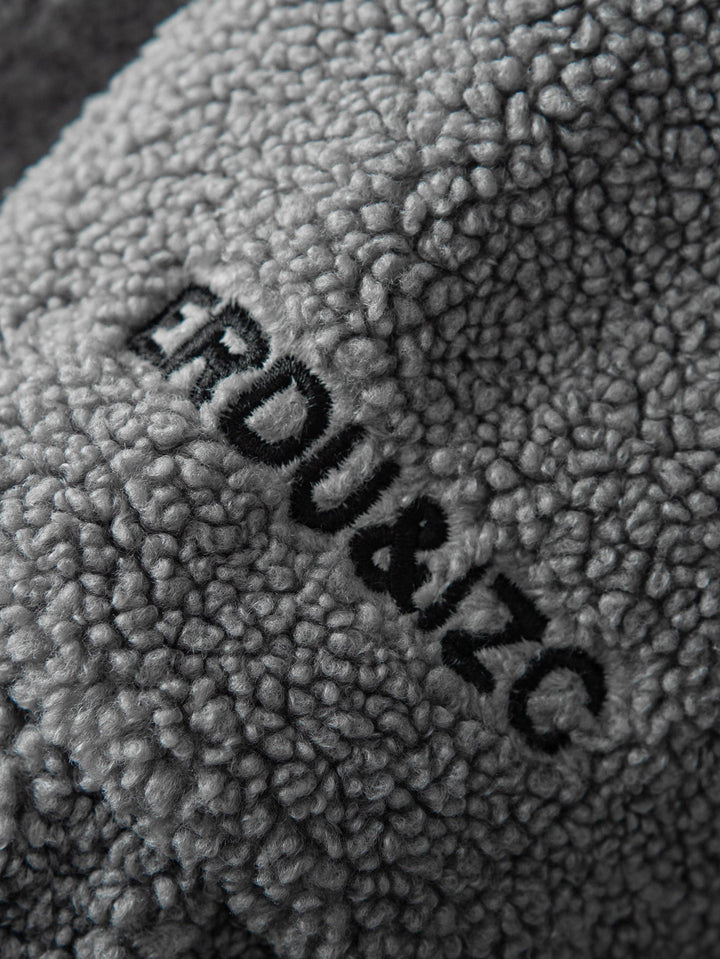 Color Block Teddy Zip-Up Jacket