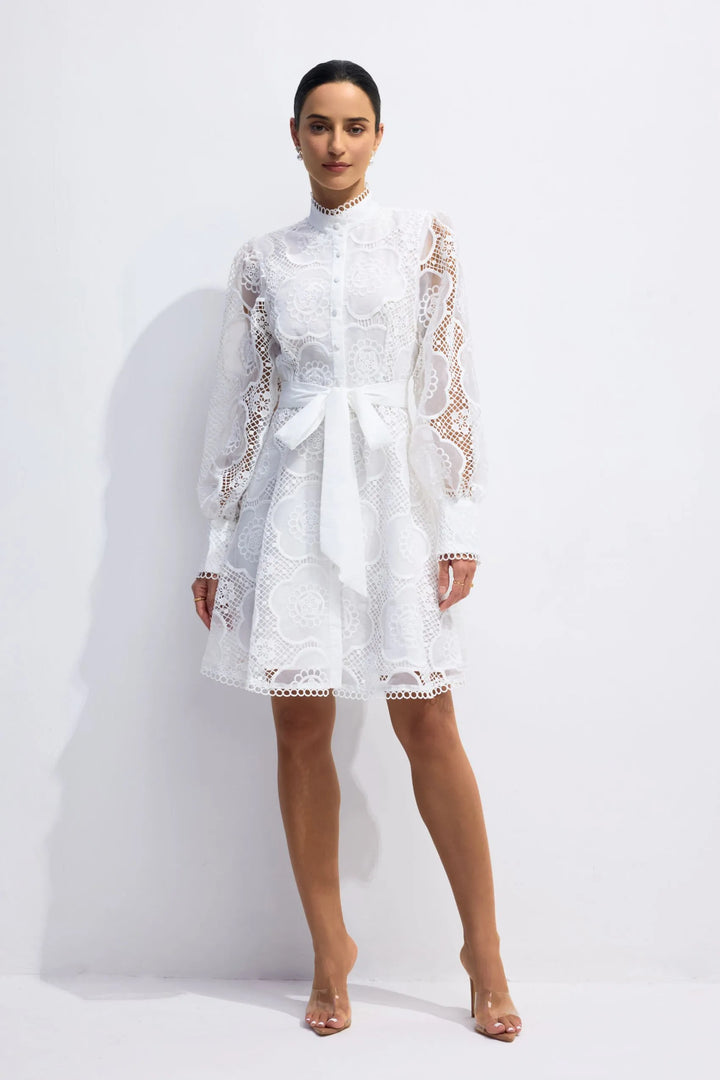 SERAPHINA Floral Lace Mini Dress