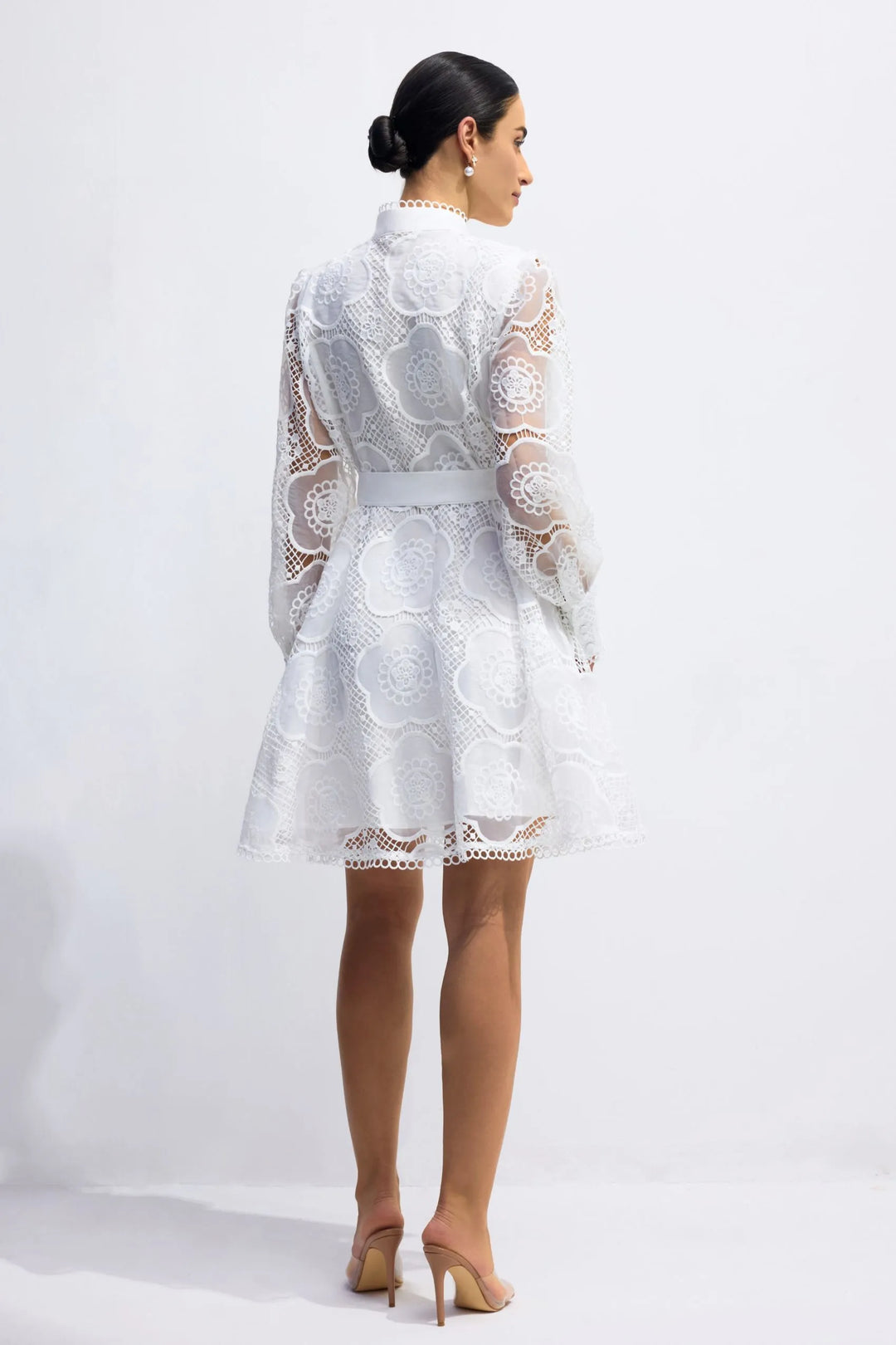 SERAPHINA Floral Lace Mini Dress