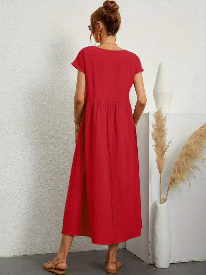 Cintia | Effortless Midi Dress with Pockets