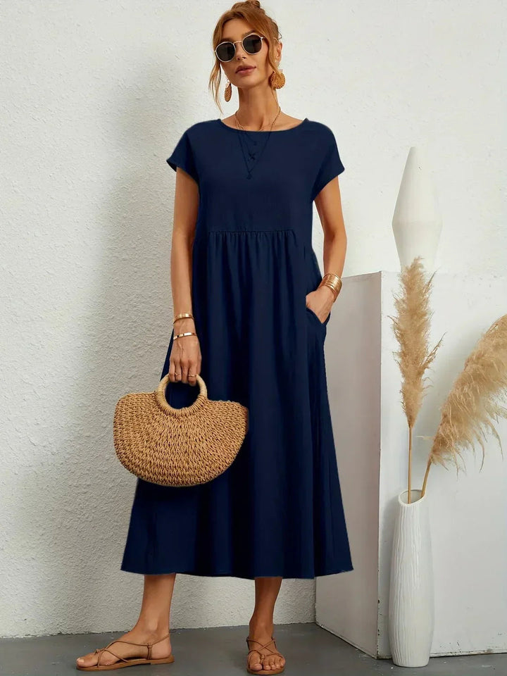 Cintia | Effortless Midi Dress with Pockets