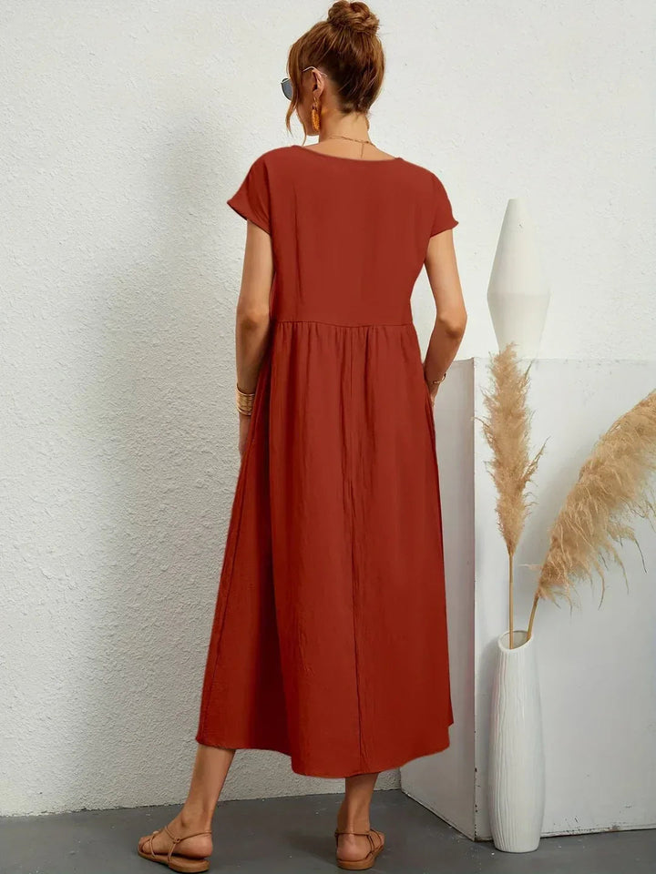 Cintia | Effortless Midi Dress with Pockets