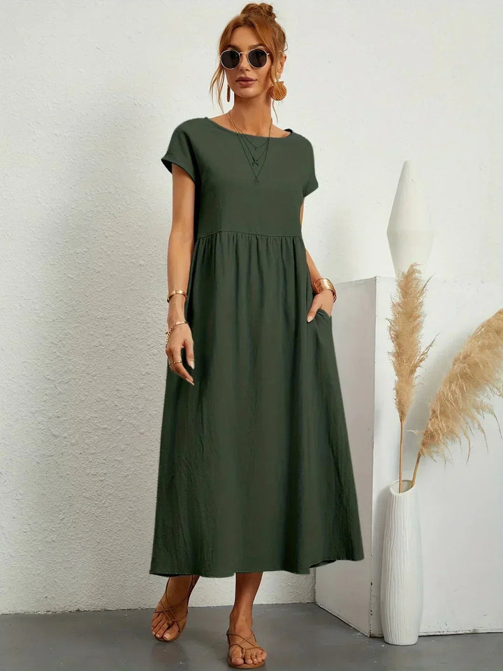 Cintia | Effortless Midi Dress with Pockets
