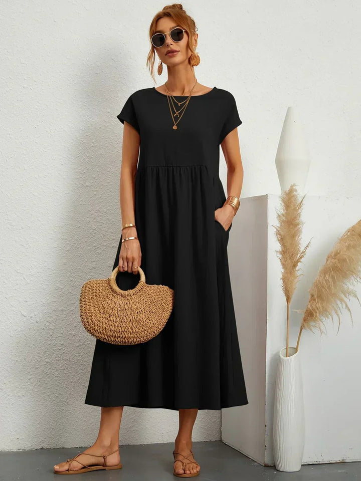 Cintia | Effortless Midi Dress with Pockets