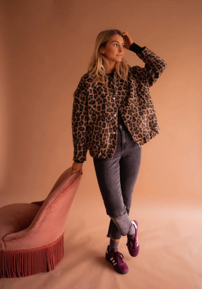 LEONA | The leopard bomber jacket