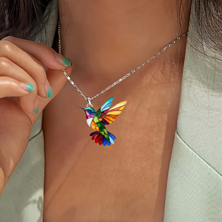 Hummingbird | Elegant Colorful Necklace