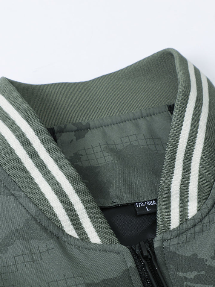 Camouflage Baseball Jacket