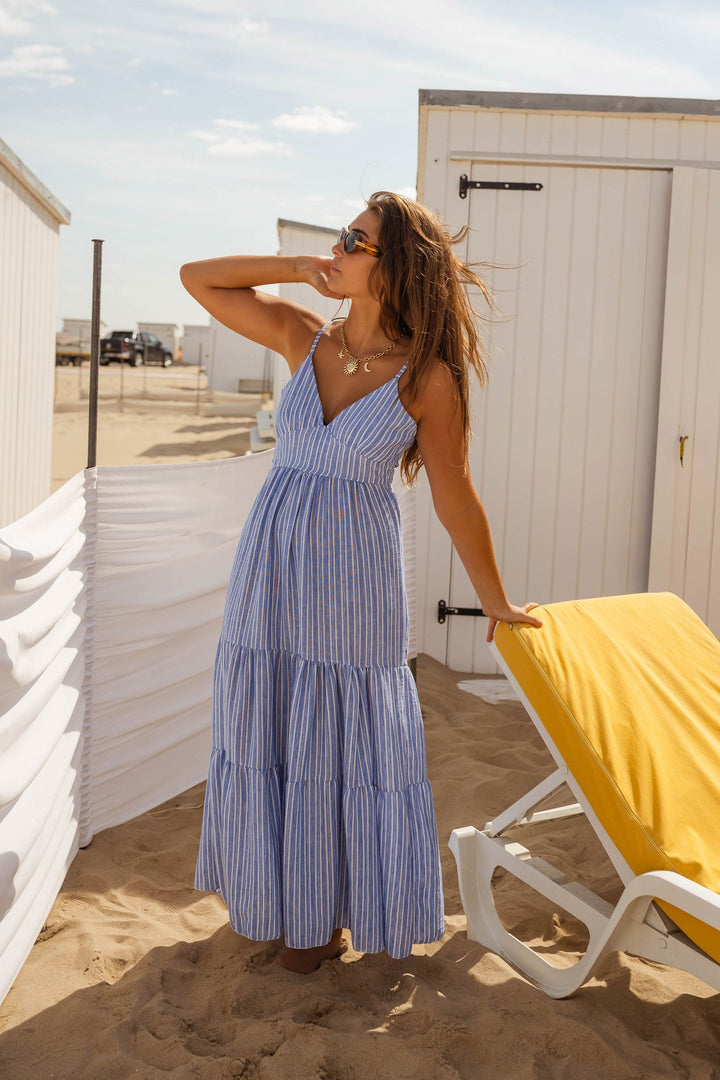 Jana | Striped Backless Summer Dress