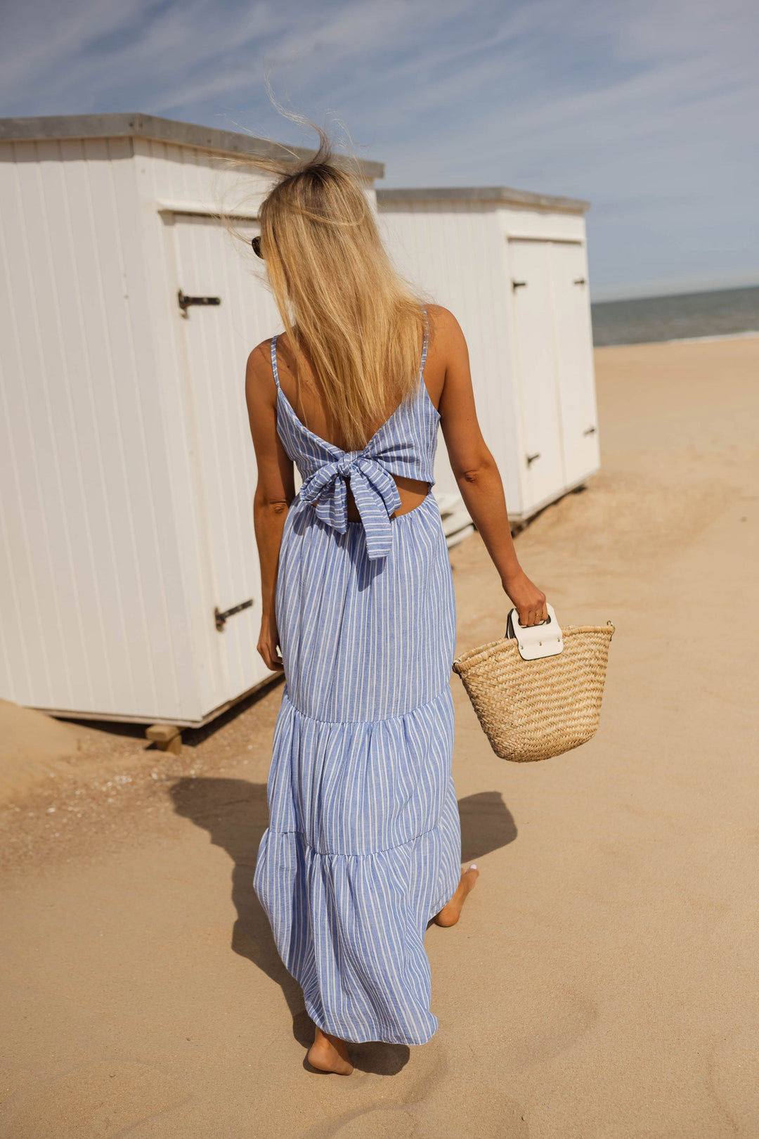 Jana | Striped Backless Summer Dress