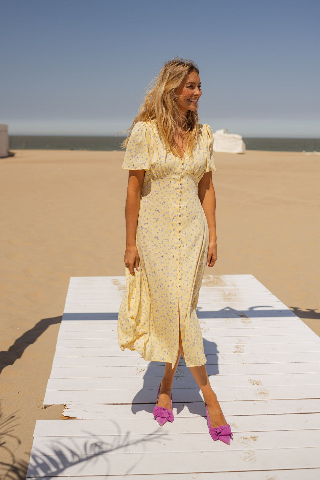 Diana | Floral Summer Midi Dress