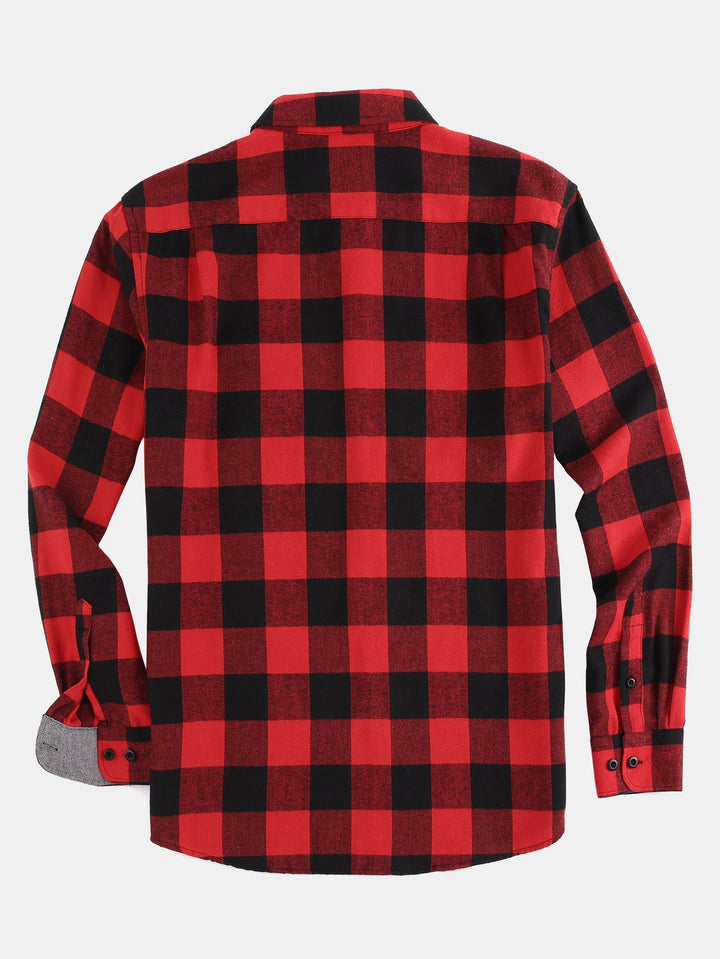 Flannel Plaid Button Up Shirt