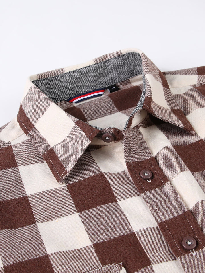 Flannel Plaid Button Up Shirt