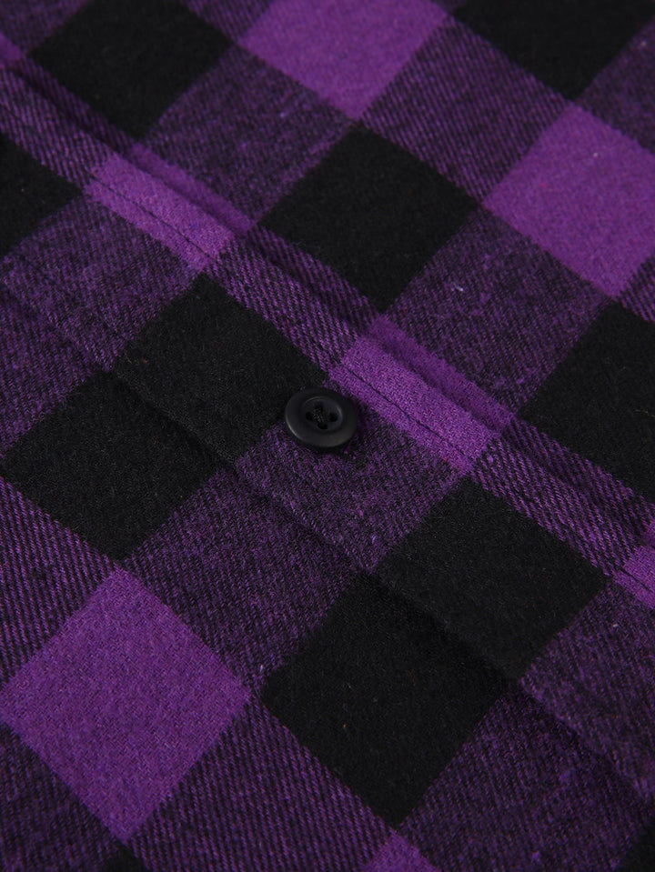 Flannel Plaid Button Up Shirt