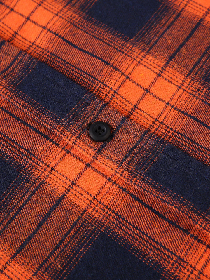 Flannel Plaid Button Up Shirt