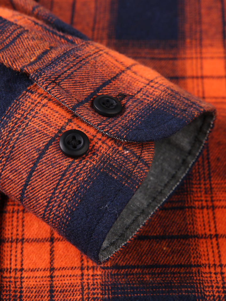 Flannel Plaid Button Up Shirt