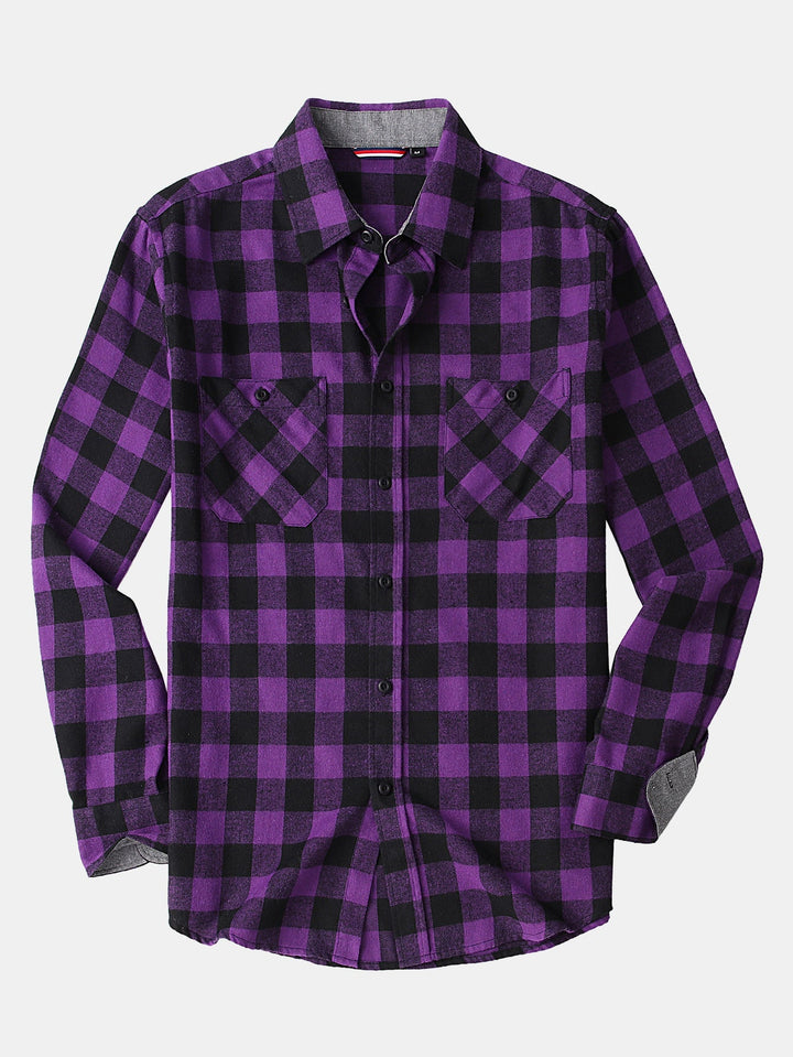 Flannel Plaid Button Up Shirt