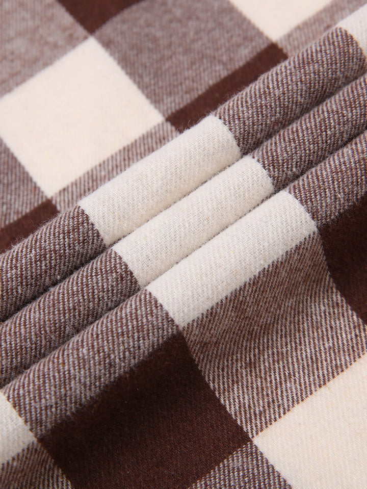 Flannel Plaid Button Up Shirt